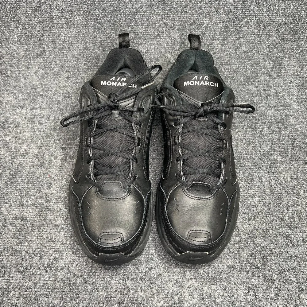 Nike Air‎ Monarch IV Athletic Shoes Men's Size 13 Black Leather Comfort Walking